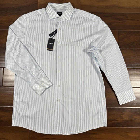 Hugo Boss Size XL / 17 R / 32 - 33 Max Sharp Fit Button Up Long Sleeve Shirt